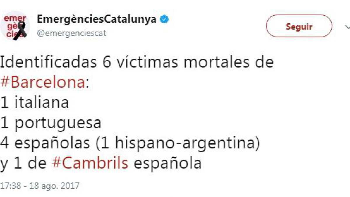 altText(Anuncian que entre las víctimas fatales del ataque en Barcelona hay una argentina)}