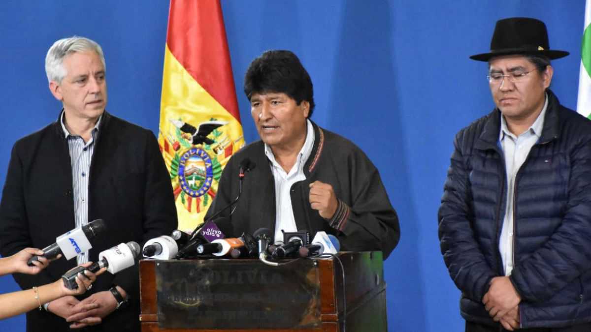 altText(Elecciones en Bolivia: Evo pidió aceptar el 18 de octubre)}