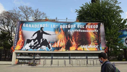Greenpeace denuncia al sector agropecuario por los incendios