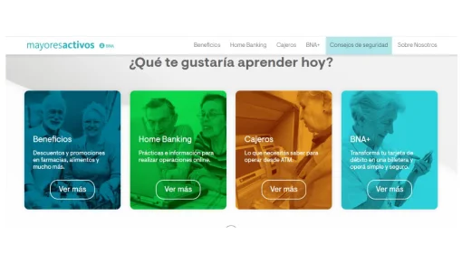 Inclusión digital: el Banco Nación lanzó una web para jubilados