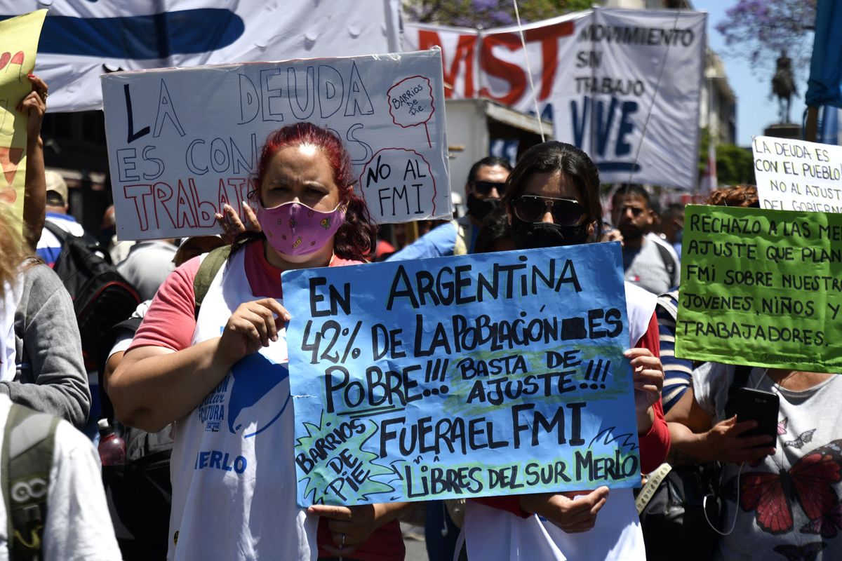 Archivo: marcha contra el pago al FMI