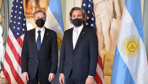 Cafiero se reunió con el Secretario de Estado de la Casa Blanca