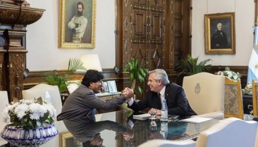 altText(Cómo fue el encuentro entre Alberto Fernández y Evo Morales)}
