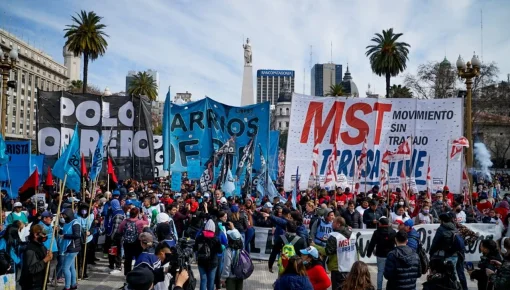 Plaza de Mayo: la Unidad Piquetera advirtió que seguirá con el plan de lucha
