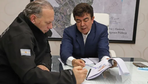 Espinoza se reunió con Berni para ampliar el sistema integral de seguridad