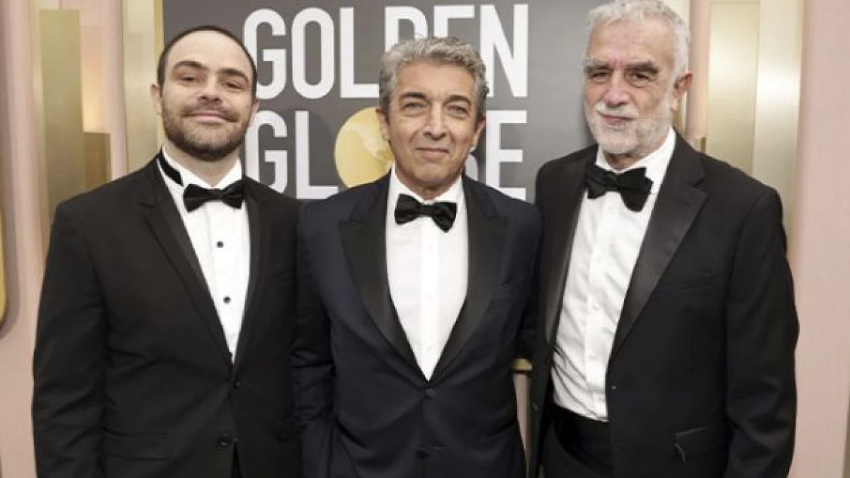 Peter Lanzani, Ricardo Dar�n, Luis Moreno Ocampo (Golden Globes)