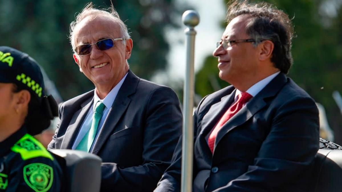 Iván Velásquez junto al presidente Petro / Foto: TW @Ivan_Velasquez.