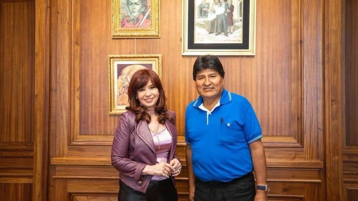 altText(Evo Morales se reunió con Cristina en el Senado)}