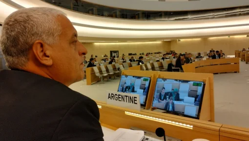 El secretario de DD.HH. denunció el lawfare ante la ONU