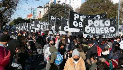 Unidad Piquetera reclama contra la quita del Potenciar Trabajo a 160 mil familias