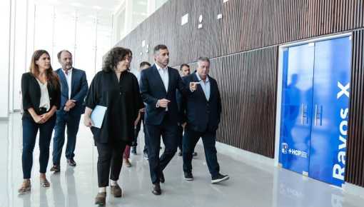 Vizzotti recorrió las obras del nuevo Hospital Central de Pilar