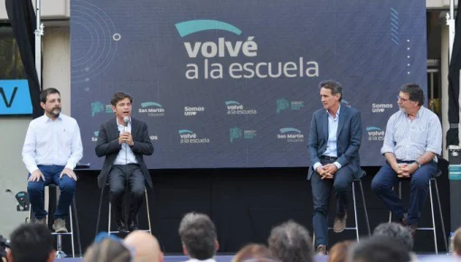 Kicillof y el programa Volvé a la Escuela: 