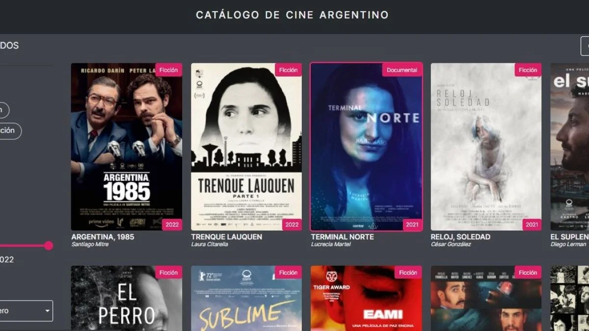 Catálogo del cine argentino: el INCAA estrenó una base de datos