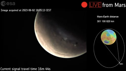 Histórico: la primera transmisión en vivo desde Marte a la Tierra
