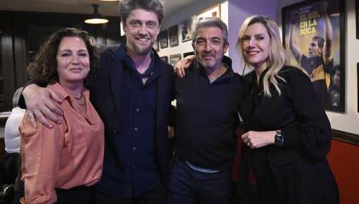 El encuentro entre Darín y el director de Flash. Andy Muschietti