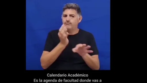 Glosario académico accesible con lengua de señas en la UNLP