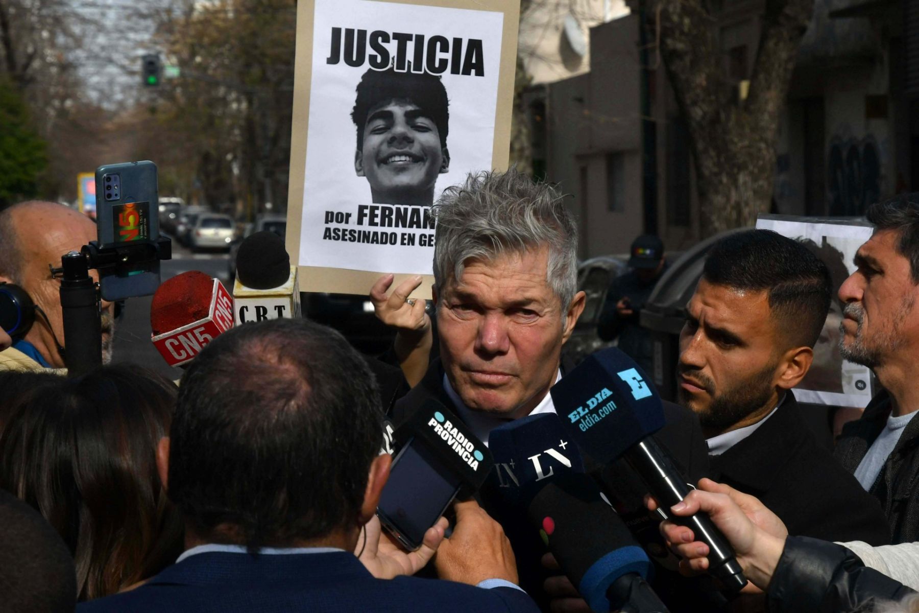 Fernando Burlando, el abogado de la familia del joven asesinado.
Foto: Télam.