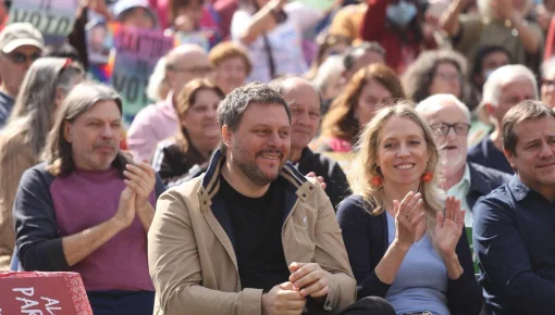Santoro relanzó su campaña con un acto en Parque Avellaneda