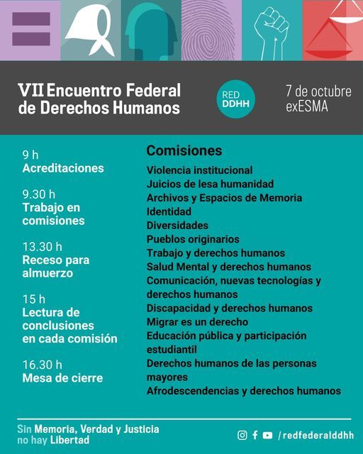 Programación completa del sábado 7/10.