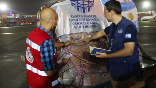 Arribó la ayuda humanitaria argentina para la población de Gaza