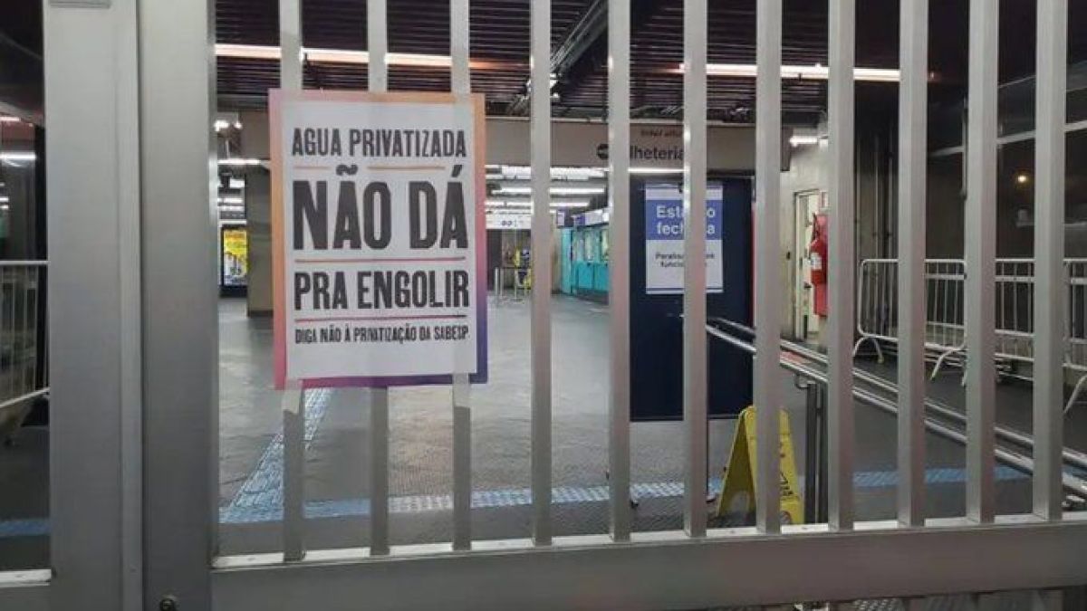 altText(San Pablo: huelga contra las privatizaciones del subte, trenes, agua y cloacas)}