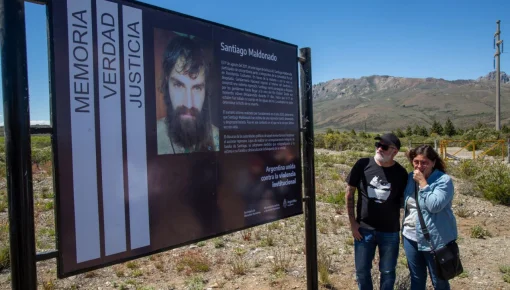 Santiago Maldonado: señalizaron el lugar donde fue visto por última vez