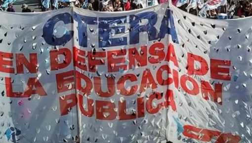 Primer paro docente y marcha de protesta contra el ajuste 