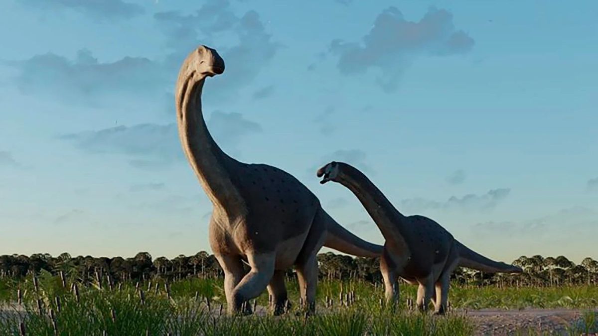altText(Científicos del Conicet descubrieron restos de un titanosaurio en Chubut)}