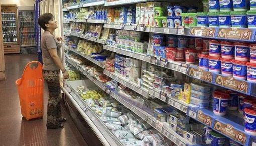 Las ventas de productos lácteos cayeron casi un 20% en el primer trimestre