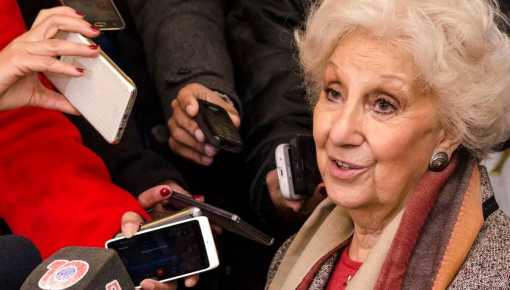 Estela reclamó la libertad de todos los detenidos durante la represión