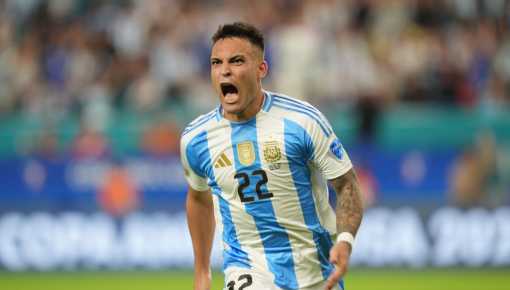 Con dos goles de Lautaro, Argentina le ganó fácilmente a Perú