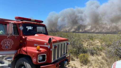 Chubut: un nuevo foco de incendio se originó en Puerto Madryn