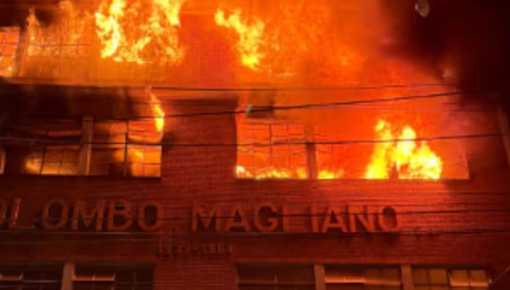 Incendio, explosión y derrumbe: conmoción en Avellaneda