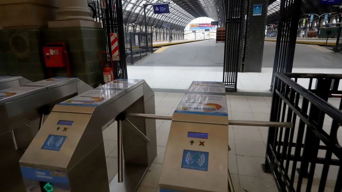 Los trenes en paro este jueves