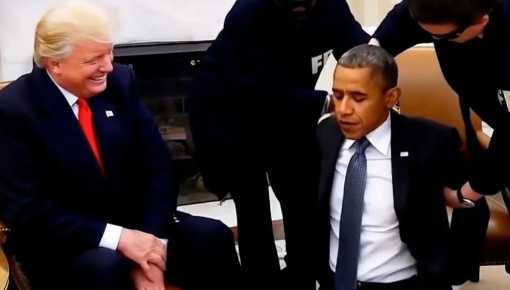 Trump difundió un video fake de Barack Obama detenido por policías