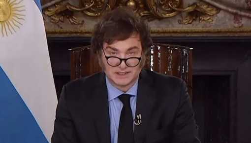 Milei melodramático: 