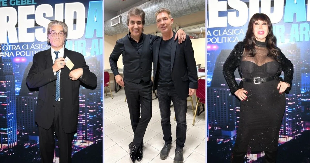 Petinato, Suar y Moria, tres de las estrellas que estuvieron en uno de los últimos shows de Guebel