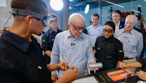 Paolo Rocca inauguró una escuela en Río de Janeiro junto a Lula