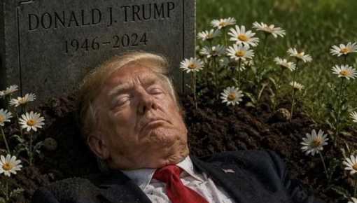 Quién es el actor estadounidense que publicó una foto de Trump en su tumba