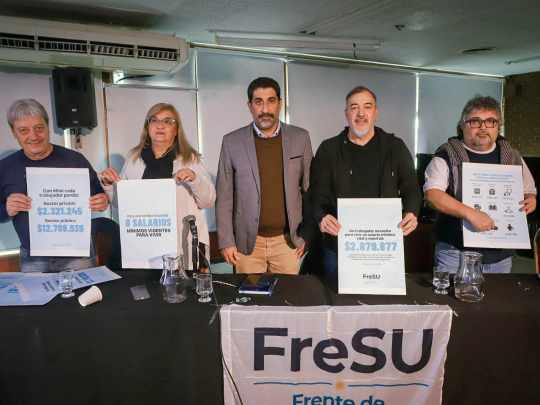El FreSU exige un salario mínimo de $2,8 millones y denuncia pérdida del poder adquisitivo