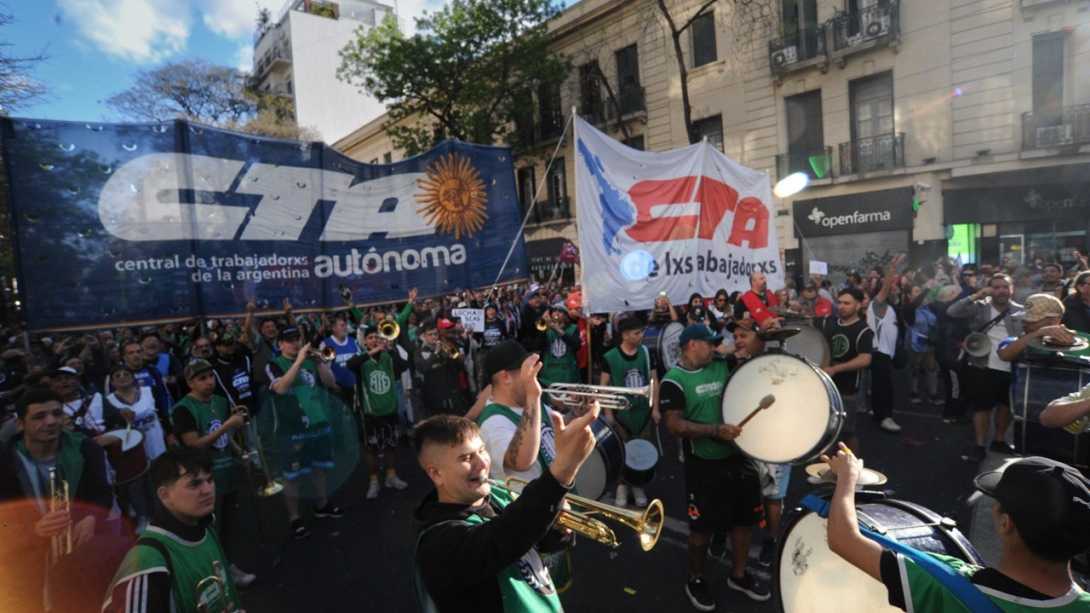 Las dos CTA se movilizarán a Plaza de Mayo contra el ajuste de Javier Milei