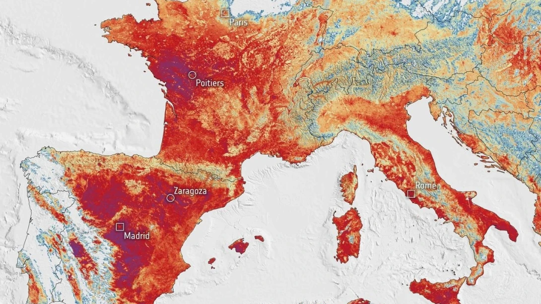 Un estudio señala que la brutal ola de calor en Europa es a causa del ...
