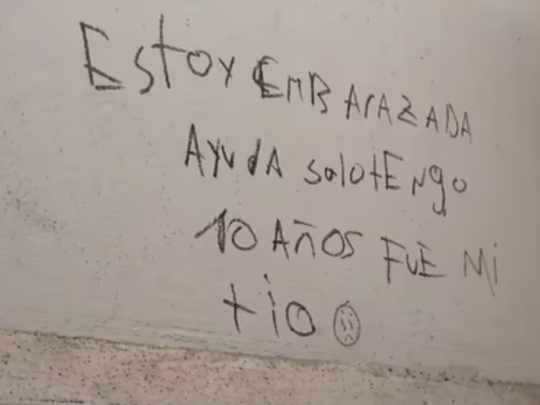 Alerta en una escuela de San Juan: una pintada denunció el embarazo de una niña de 10 años