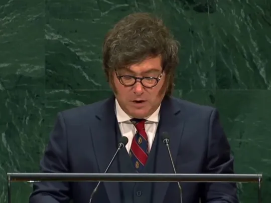 Milei arremetió contra la ONU en Nueva York y los denominó &ldquo;casta de parásitos&rdquo;