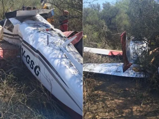 Milagro en Córdoba: se estrelló un avioneta y todos sobrevivieron